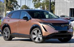 2025 Nissan Ariya Evolve FE0 MY25 Four Wheel Drive Akatsuki Copper/Black Roof
