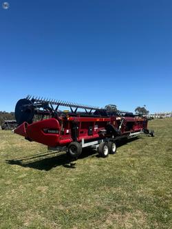 2014 CASE IH 3152 40Inch Draper Front + Trailer Red