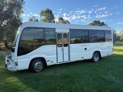 2018 Toyota Coaster WHITE