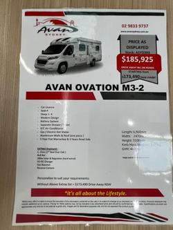 2026 Avan Ovation