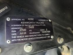 2016 Kenworth T400 Series