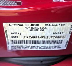 2019 Alfa Romeo Stelvio AWD Alfa Red