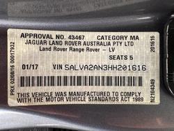 2017 Land Rover Range Rover Evoque TD4 150 SE L538 MY17 4X4 Constant Corris Grey