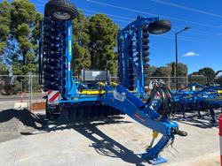 0 Farmet Softer 9Ps W Trailing Speed Disc + Tube Roller New BLUE