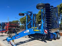 0 Farmet Softer 9Ps W Trailing Speed Disc + Tube Roller New BLUE