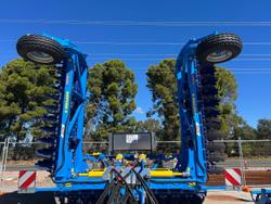 0 Farmet Softer 9Ps W Trailing Speed Disc + Tube Roller New BLUE