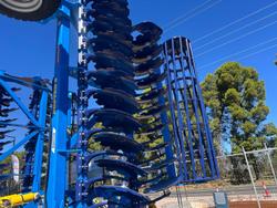 0 Farmet Softer 9Ps W Trailing Speed Disc + Tube Roller New BLUE