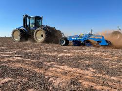 0 Farmet Softer 9Ps W Trailing Speed Disc + Tube Roller New BLUE