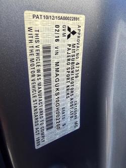 2016 Mitsubishi Pajero Sport GLS