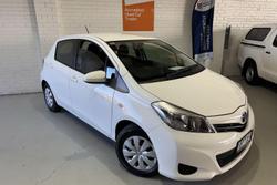2014 Toyota Yaris YR NCP130R Glacier White