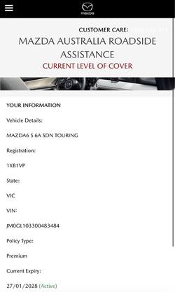 2022 Mazda 6 Touring GL Series Snowflake White Pearl