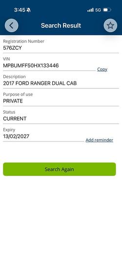 2017 Ford Ranger Wildtrak
