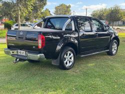 2013 Nissan Navara ST D40 Series 6 4X4 Dual Range Midnight Black