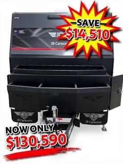 2026 JB Caravans 18'6 Gator X Tandem Club King Bed Save $14,510 Was $145,100