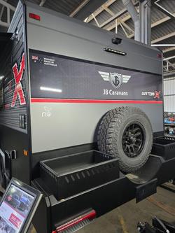 2026 JB Caravans 18'6 Gator X Tandem Club King Bed Save $14,510 Was $145,100