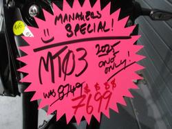 2025 Yamaha MT-03 (MT03LA) (ABS) Black