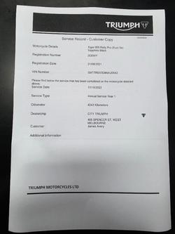 2022 Triumph TIGER 900 RALLY PRO