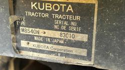 2009 Kubota M8540 Narrow