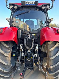 0 CASE IH 150 Maximum Cab Cvt Tractor & Loader - Hours 966 Red