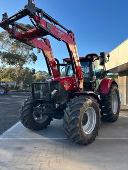 0 CASE IH 150 Maximum Cab Cvt Tractor & Loader - Hours 966 Red