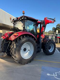 0 CASE IH 150 Maximum Cab Cvt Tractor & Loader - Hours 966 Red