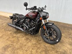 2026 Indian Scout Bobber 125th Anniversary Red with Black Crystal Fade