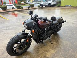 2026 Indian Scout Bobber 125th Anniversary Red with Black Crystal Fade