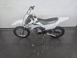 2026 Kawasaki 2026 Kawasaki 110CC KLX110R Minibike White
