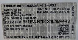 2021 Freightliner Cascadia 126 WHITE