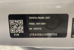 2024 Toyota Landcruiser Prado GXL GDJ251R 4X4 Dual Range White