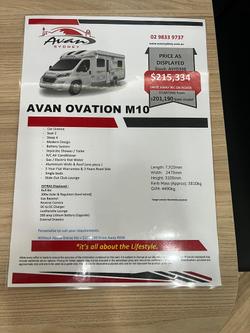 2026 Avan Ovation