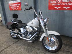 2008 HARLEY-DAVIDSON FLSTF FAT BOY WHITE