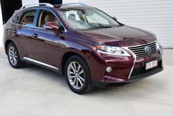 2013 Lexus RX 450h Luxury GYL15R 4X4 On Demand Garnet Red