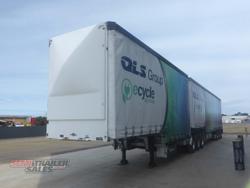 2009 Vawdrey 34 Pallet Dropdeck Curtainsider B Double Set