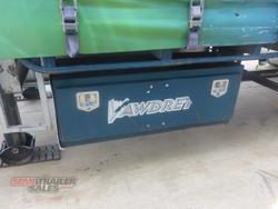 2009 Vawdrey 34 Pallet Dropdeck Curtainsider B Double Set