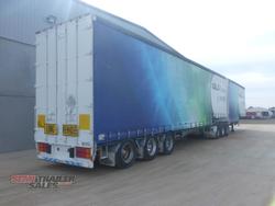 2009 Vawdrey 34 Pallet Dropdeck Curtainsider B Double Set
