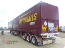 2009 Lusty Tipping Curtainsider B Double Set Grain Chassis Tippers