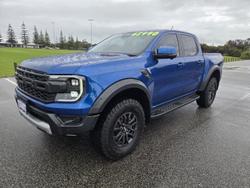 2023 Ford Ranger Raptor MY22 4X4 Dual Range Blue Lightning