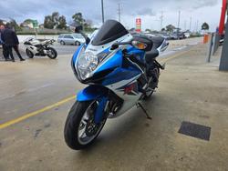 2011 Suzuki GSX-R600 Blue