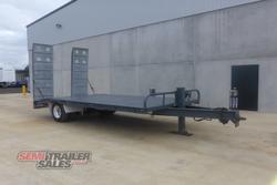 Beavertail Single Axle Plant Trailer With Ramps