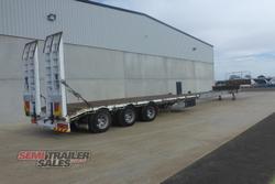2009 Barker 45FT-70FT Dropdeck Extendable with Ramps