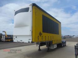 2005 Vawdrey 12 Pallet Dropdeck Curtainsider A Trailer with Mezz