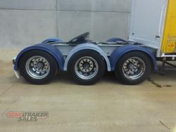 2005 Vawdrey 12 Pallet Dropdeck Curtainsider A Trailer with Mezz