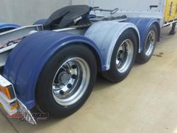 2005 Vawdrey 12 Pallet Dropdeck Curtainsider A Trailer with Mezz