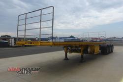 1996 Krueger 12 Pallet Flat Top A Trailer