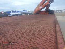 2006 Krueger 44FT Flat Top with Mid Mount Palfinger Crane