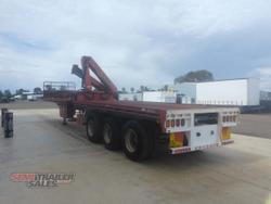 2006 Krueger 44FT Flat Top with Mid Mount Palfinger Crane