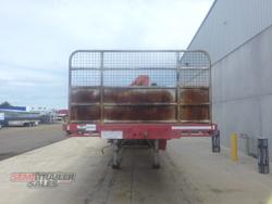 2006 Krueger 44FT Flat Top with Mid Mount Palfinger Crane