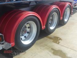 2014 Vawdrey 2015 and 2014 Vawdrey 34 Pallet Dropdeck Curtainsider B Double Set with Mezz