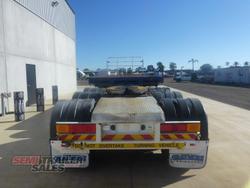 2008 Vawdrey 12 Pallet Flat Top A Trailer with 20FT Container Pins